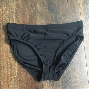 Black high waisted bikini bottoms